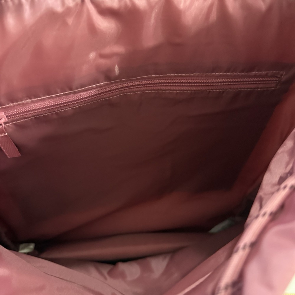 Victoria's Secret PINK Nylon Cargo Backpack Soft Begonia Adjustable Strap - Picture 10 of 10